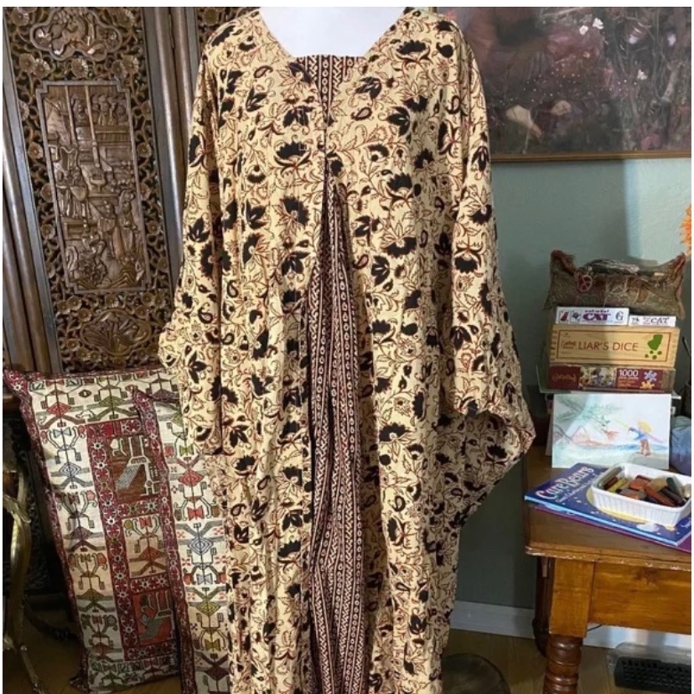 Vintage J. Peterman Kaftan Caftan Maxi